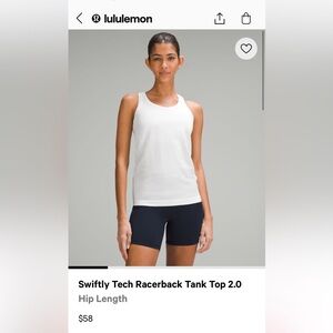 Lululemon Swiftly Tech Racerback Tank 2.0